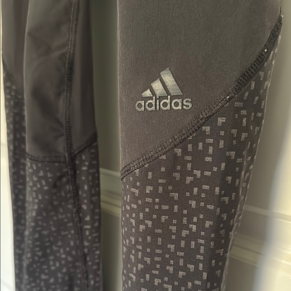 Adidas Charcoal Geometric Leggings
